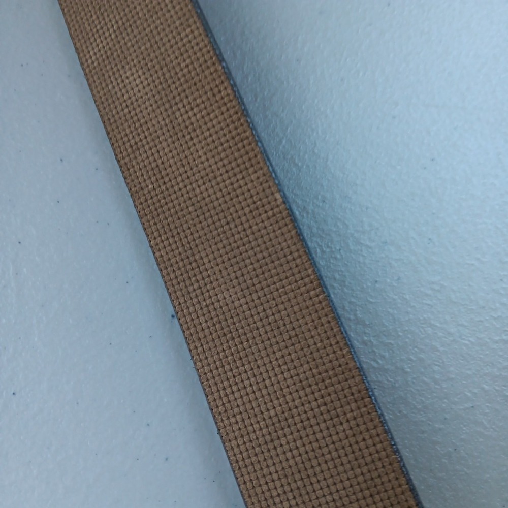 Remo Tulliani Leather Belt Men's 34 Brown Textured Silver Buckle Made in Italy - Picture 3 of 8